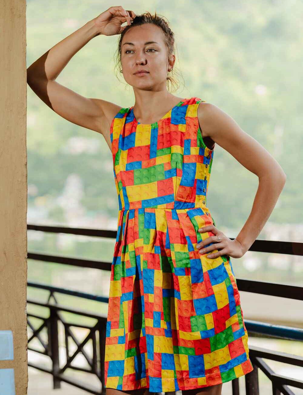 Sleeveless Multi-Color Casual Short Dress for Women - Image 5