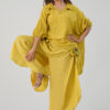 Mustard Yellow Co-ord Set with Embroidered Pocket